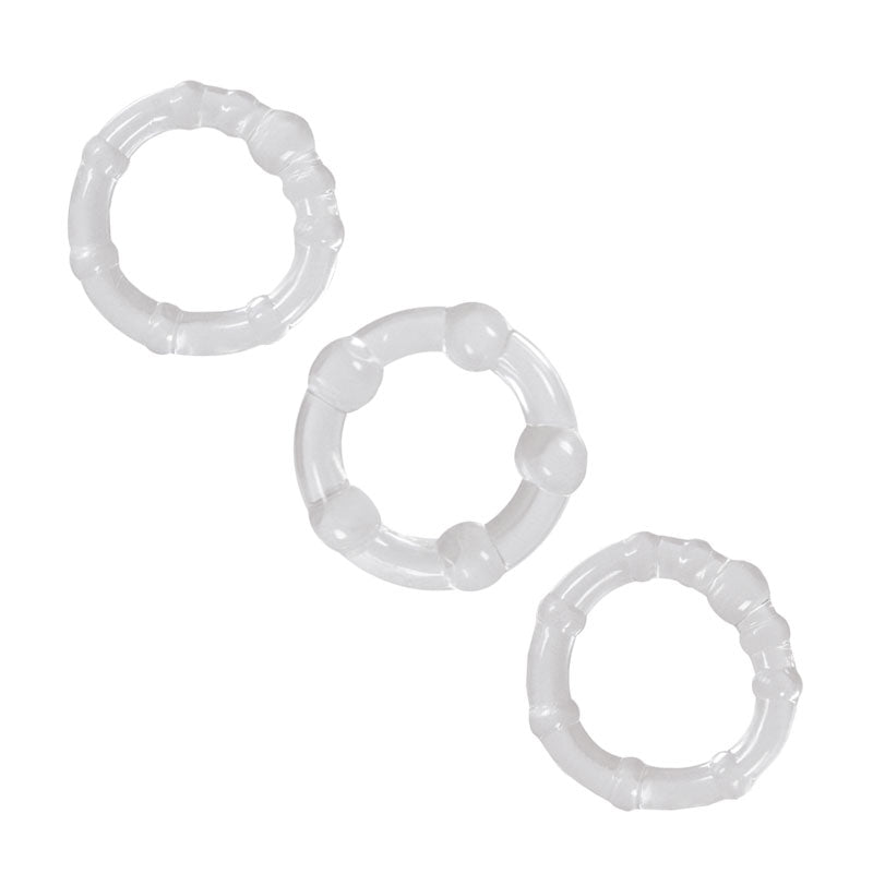 NS Novelties Renegade Intensity Rings Cockrings Clear – product image for adult pleasure and intimacy