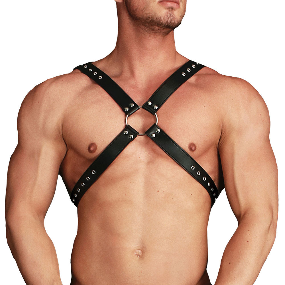 Ouch Adonis High Halter Harness – product image for adult pleasure and intimacy