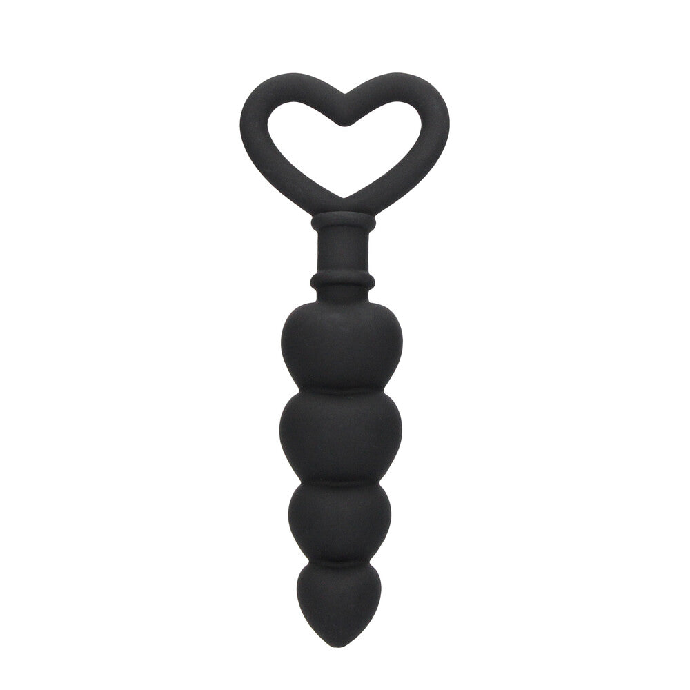 Ouch Silicone Anal Love Beads Black – product image for adult pleasure and intimacy