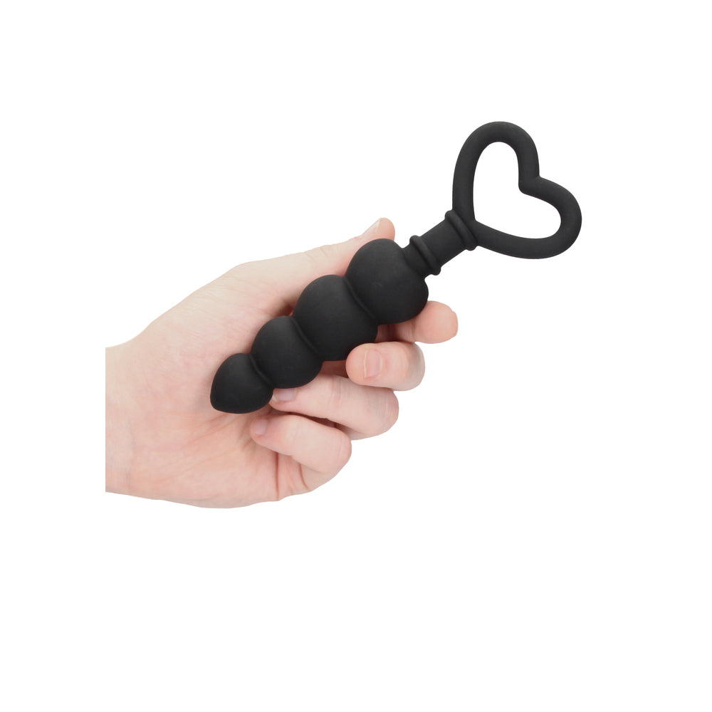Ouch Silicone Anal Love Beads Black – Explore Enhanced Intimacy | Discreet UK Shipping