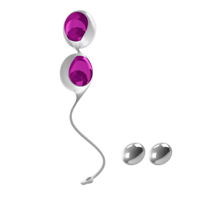 Ovo L1 Silicone Love Balls Waterproof White And Light Violet – Explore Enhanced Intimacy | Discreet UK Shipping