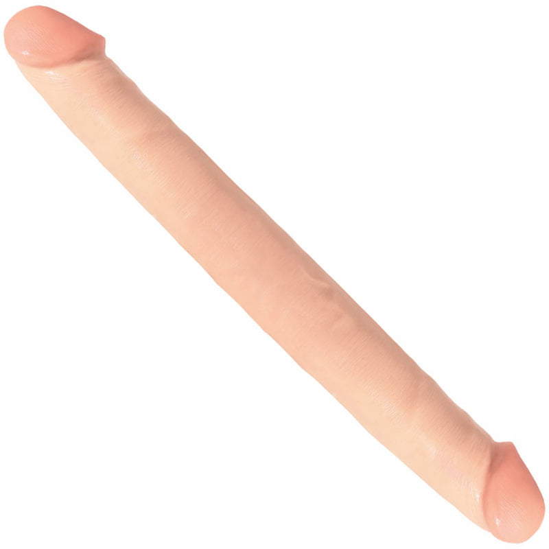 Basix 12 Inch Double Dong Flesh – product image for adult pleasure and intimacy