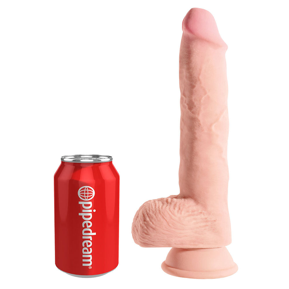 King Cock Plus 10 Inch Triple Density Fat Cock With Balls – Explore Enhanced Intimacy | Discreet UK Shipping