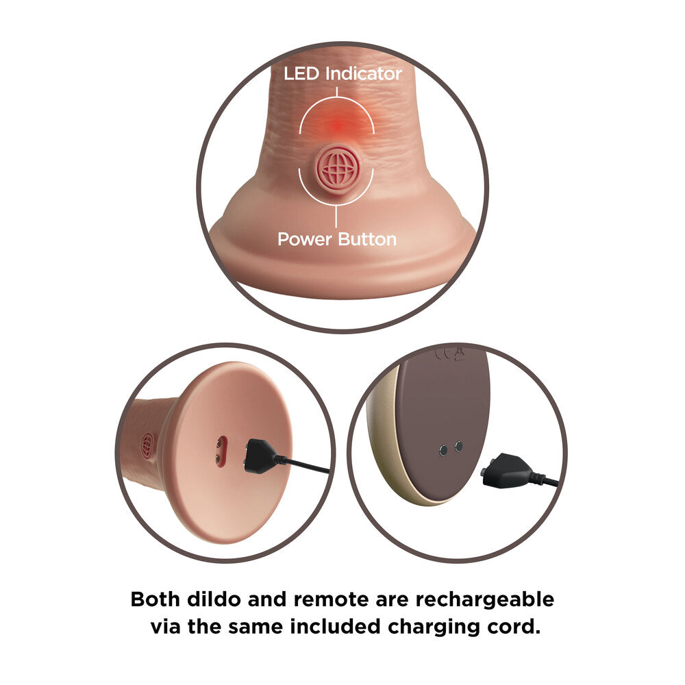 King Cock Elite 9 Inch Dual Density Vibrating Cock Flesh Pink – Explore Enhanced Intimacy | Discreet UK Shipping