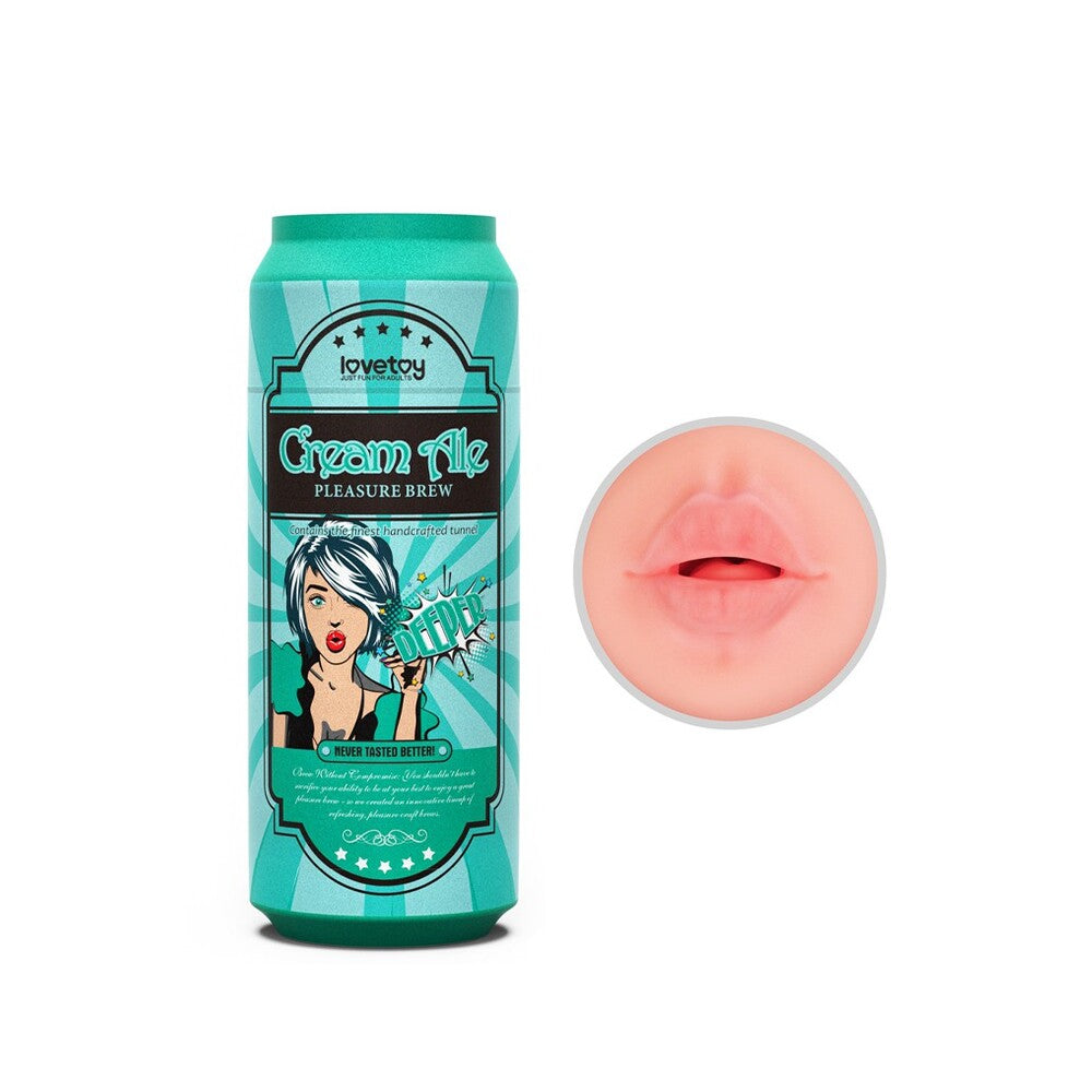Love Toy Pleasure Brew Cream Ale Mouth Masturbator – product image for adult pleasure and intimacy