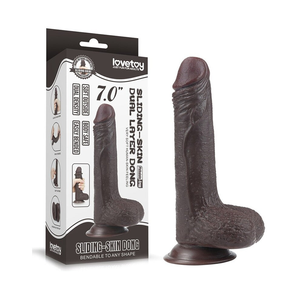 Lovetoy Sliding Skin 7 Inch Dong – Explore Enhanced Intimacy | Discreet UK Shipping
