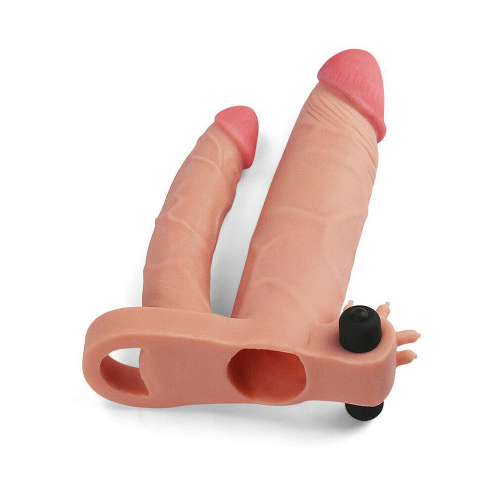 Lovetoy 1 Inch Vibrating Double Pleasure Extender – Explore Enhanced Intimacy | Discreet UK Shipping