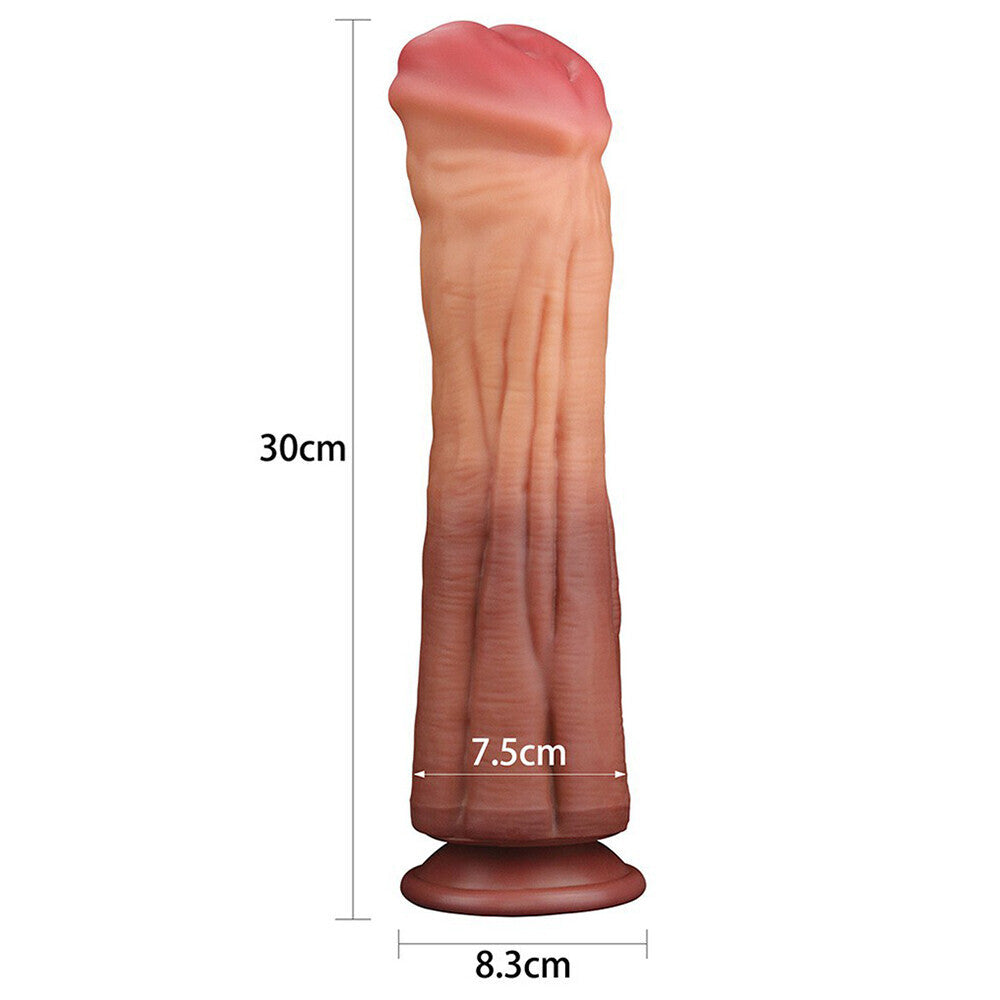 Lovetoy 12 Inch Dual Layered Silicone Horse Cock – Explore Enhanced Intimacy | Discreet UK Shipping