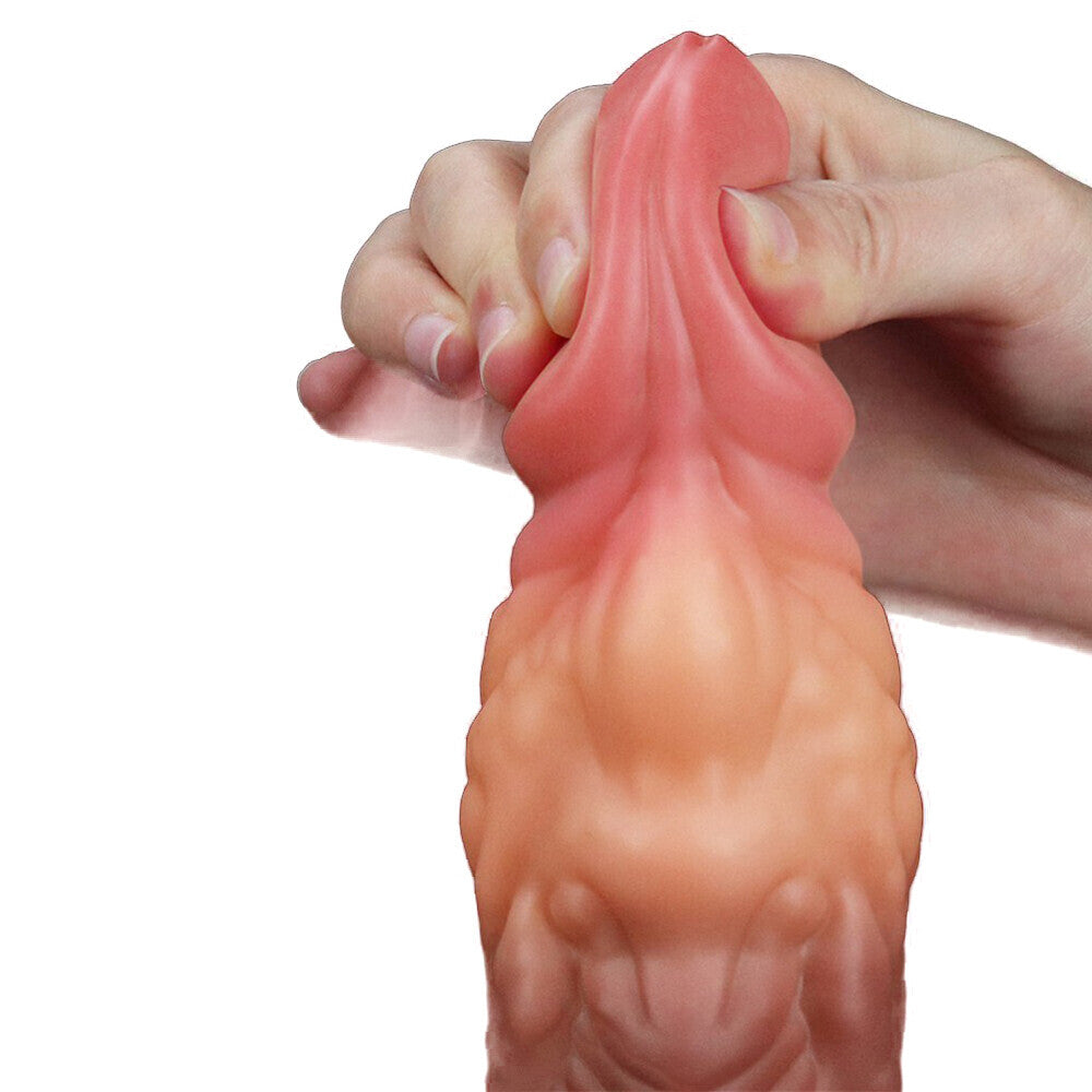 Lovetoy 7 Inch Dual Layered Silicone Cock – Explore Enhanced Intimacy | Discreet UK Shipping