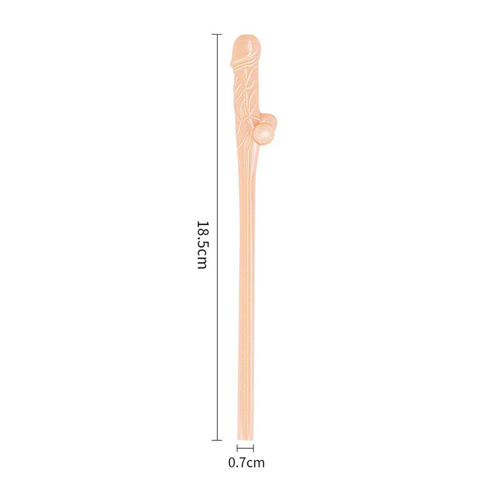Lovetoy Pack Of 9 Willy Straws Flesh Pink – Explore Enhanced Intimacy | Discreet UK Shipping