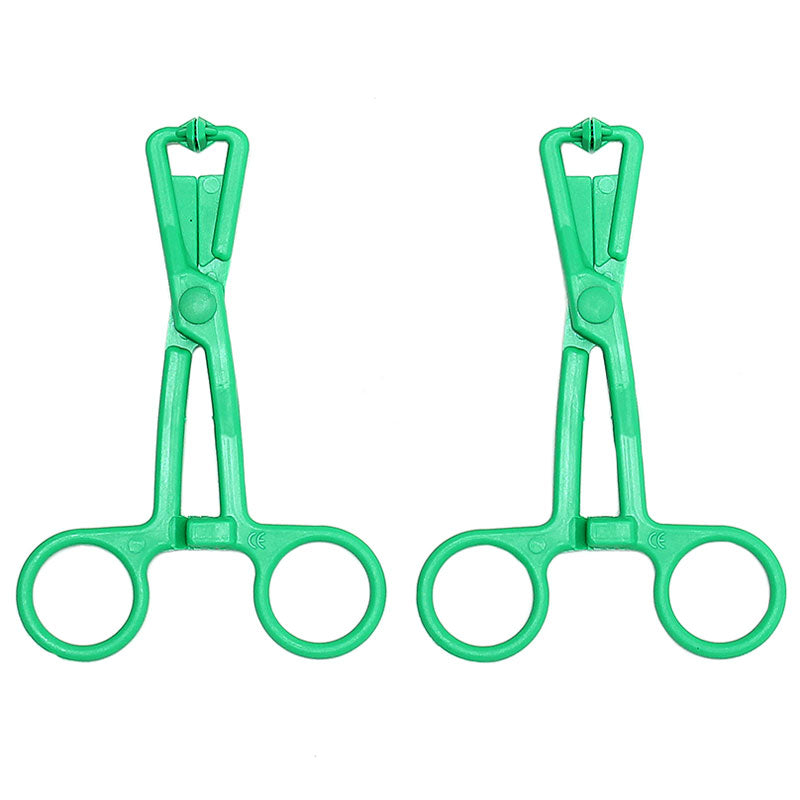 Green Scissor Nipple Clamps With Metal Chain – Explore Enhanced Intimacy | Discreet UK Shipping