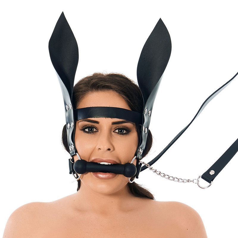 Horsebit Mouth Gag With Reins And Ears – product image for adult pleasure and intimacy