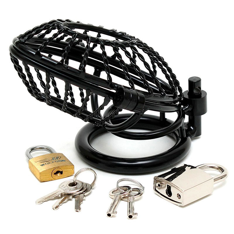 Opening Metal Male Chastity Device With 2 Padlocks – Explore Enhanced Intimacy | Discreet UK Shipping