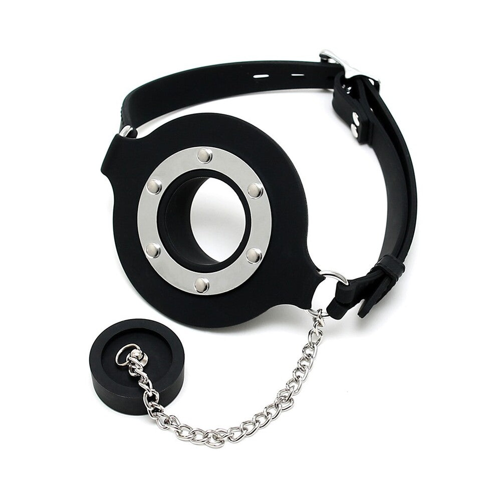 Mouth Gag With Opening And Stopper – product image for adult pleasure and intimacy