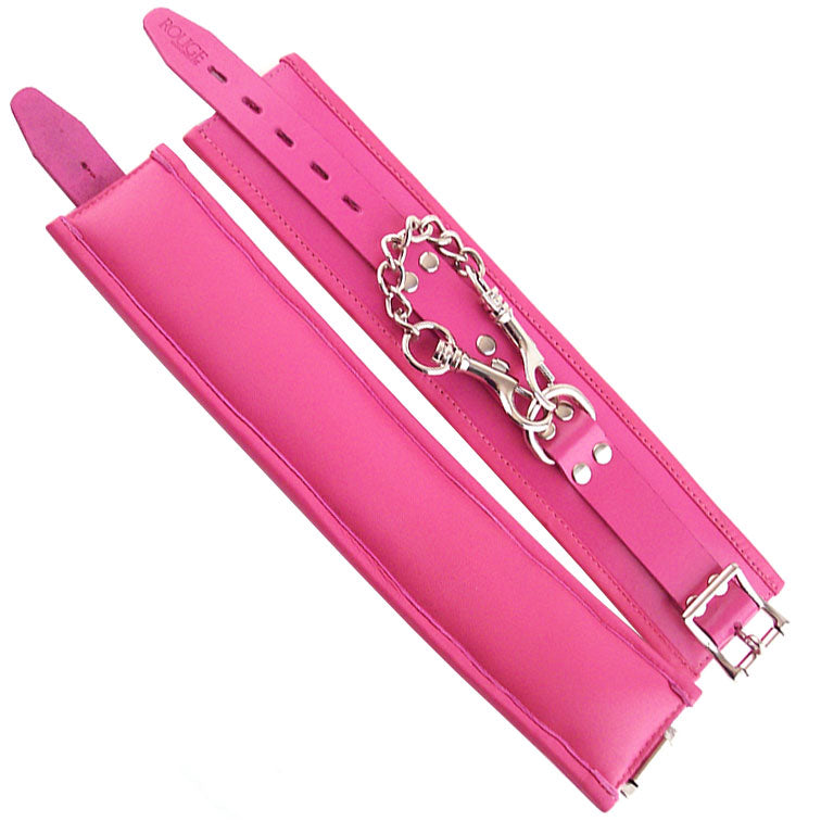 Rouge Garments Ankle Cuffs Padded Pink – product image for adult pleasure and intimacy