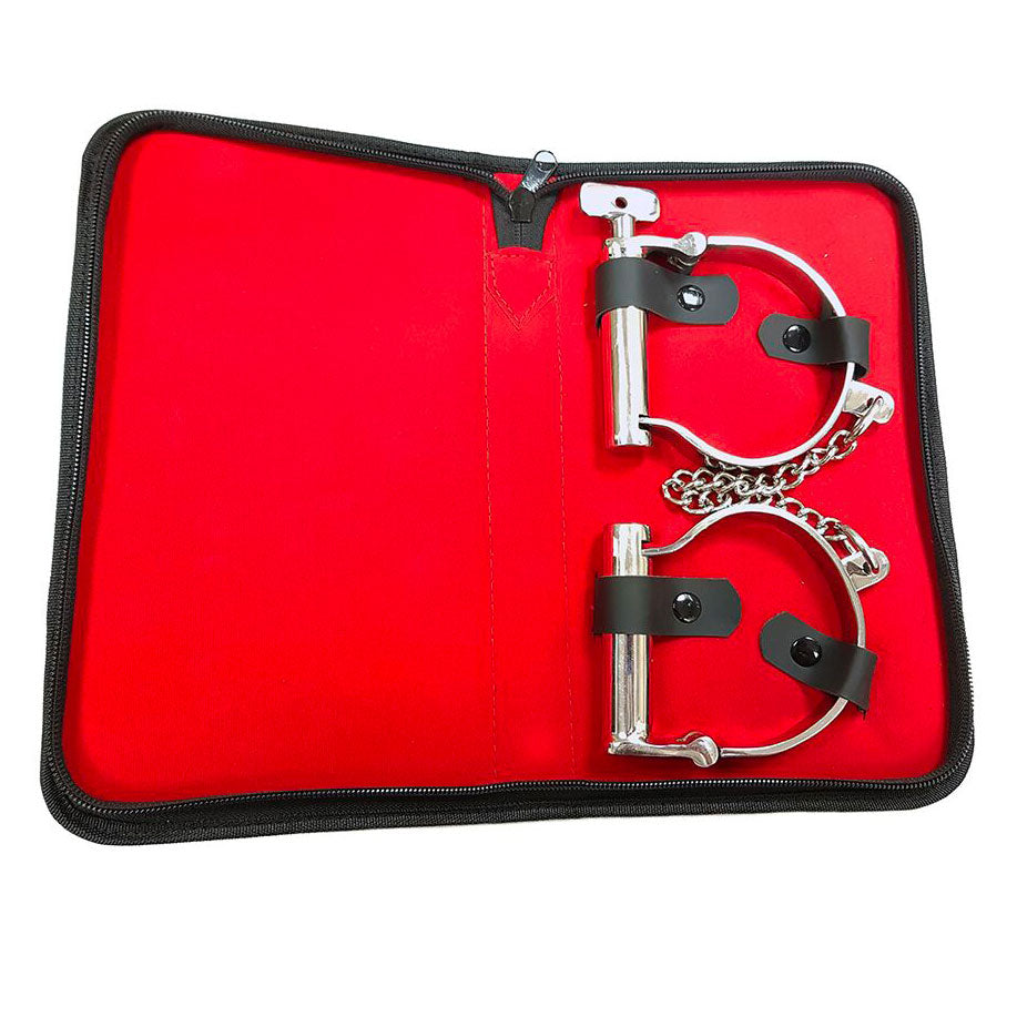 Rouge Stainless Steel Ankle Shackles – Explore Enhanced Intimacy | Discreet UK Shipping