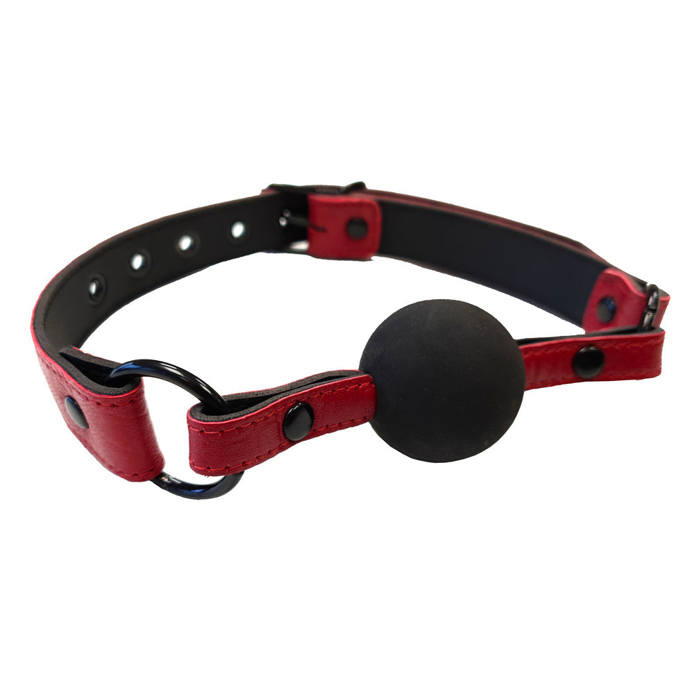 Rouge Garments Leather Croc Print Ball Gag – Explore Enhanced Intimacy | Discreet UK Shipping