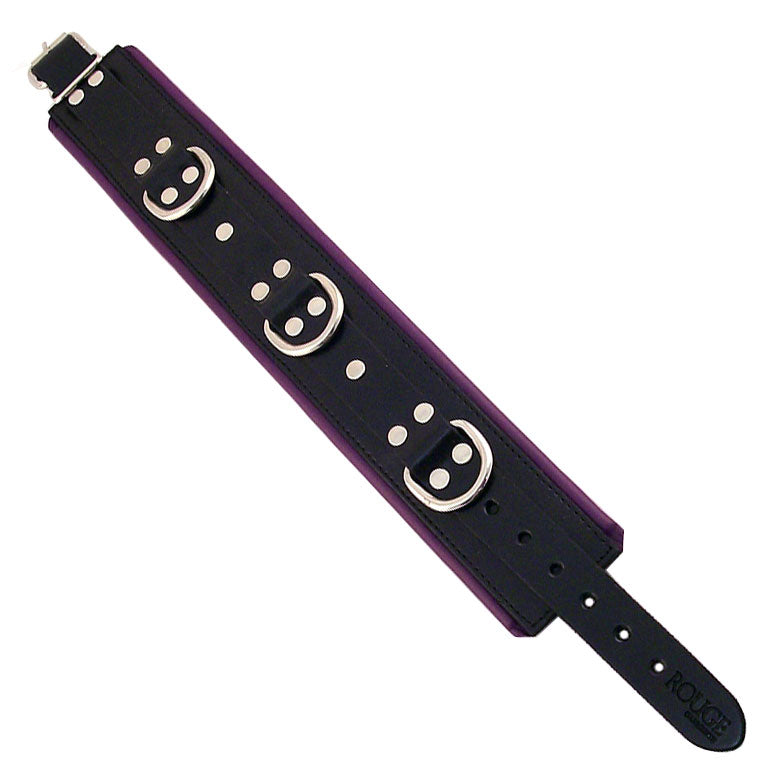 Rouge Garments Black And Purple Padded Collar – product image for adult pleasure and intimacy