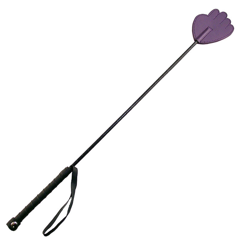 Rouge Garments Hand Riding Crop Purple – product image for adult pleasure and intimacy