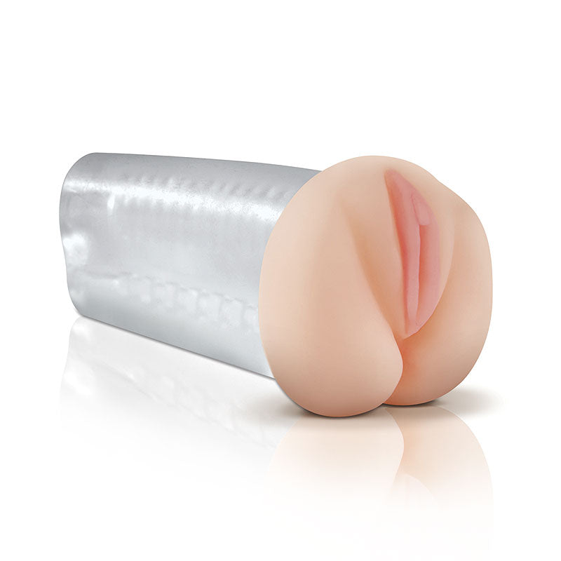 Pipedream Extreme Deluxe SeeThru Stroker Masturbator – product image for adult pleasure and intimacy