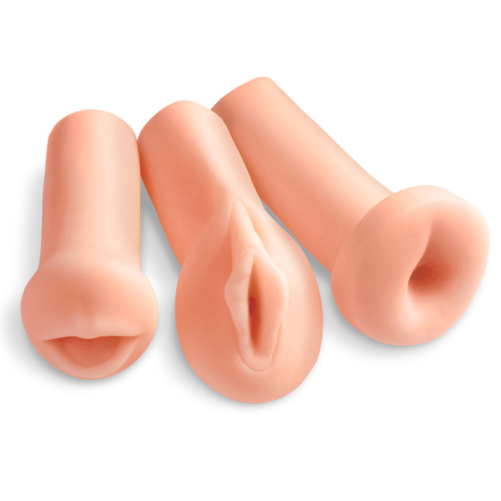 Pipedream Extreme Toyz All 3 Holes Masturbators – product image for adult pleasure and intimacy