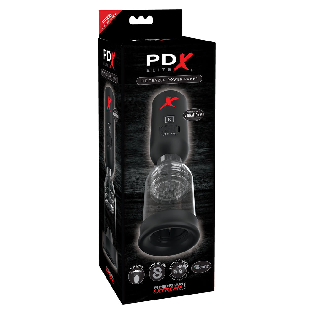 Pipedream Extreme Tip Teazer Power Pump Vibrator – Powerful Rechargeable Vibrator for Intense Pleasure | UK Exclusive