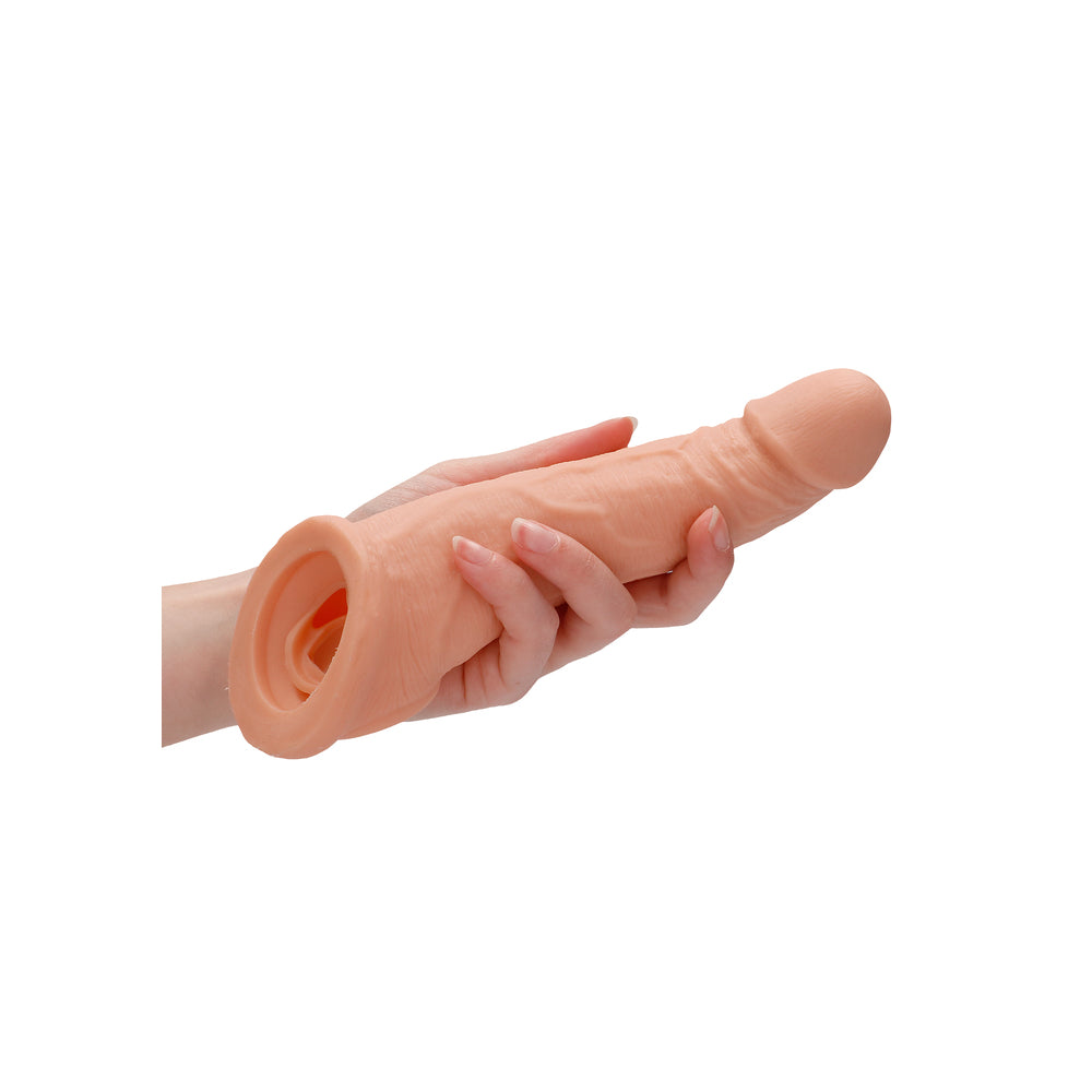 RealRock 8 Inch Penis Sleeve Flesh Pink – Explore Enhanced Intimacy | Discreet UK Shipping