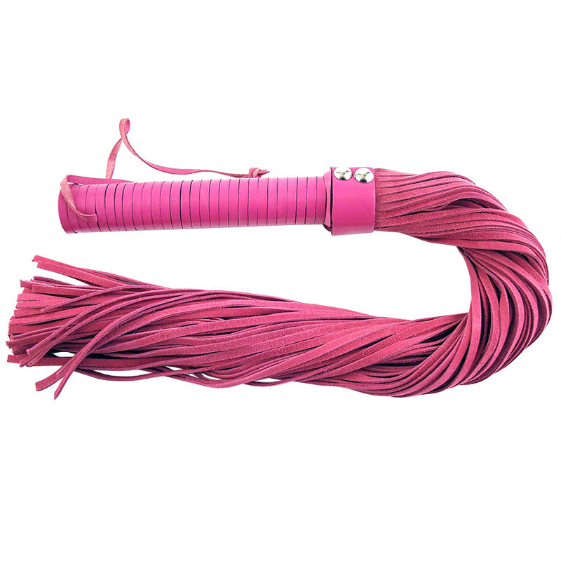 Rouge Garments Pink Suede Flogger – product image for adult pleasure and intimacy