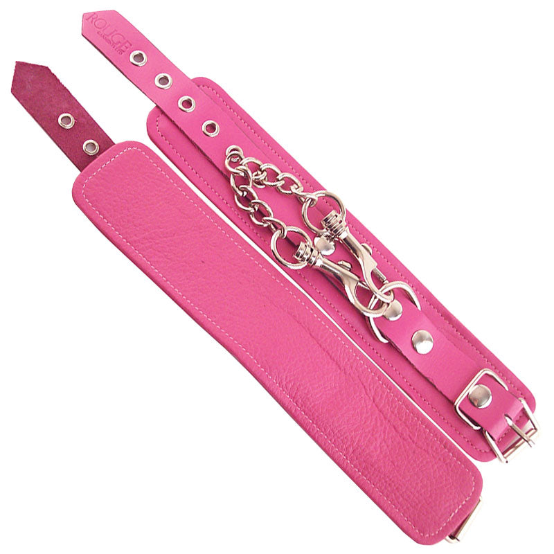 Rouge Garments Wrist Cuffs Pink – product image for adult pleasure and intimacy