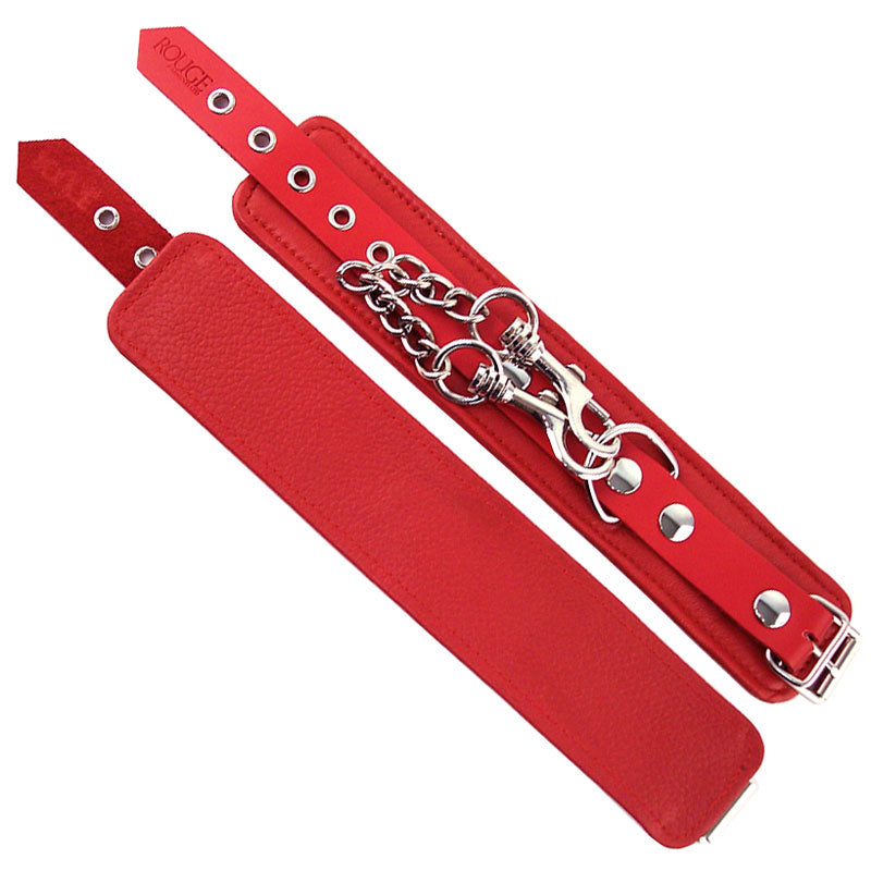 Rouge Garments Wrist Cuffs Red – product image for adult pleasure and intimacy