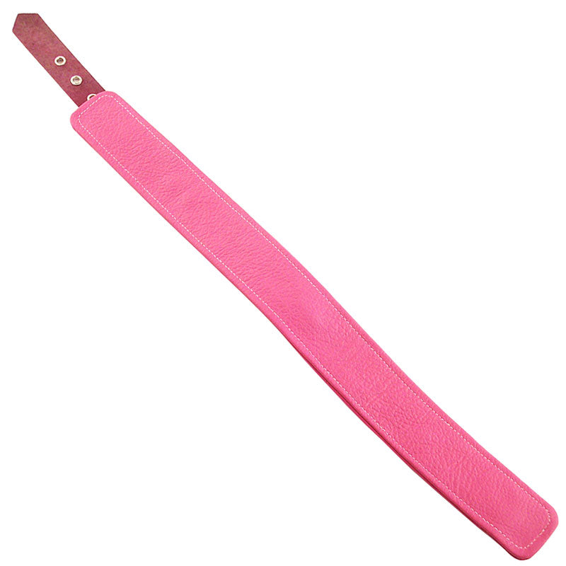 Rouge Garments Plain Pink Leather Collar – Explore Enhanced Intimacy | Discreet UK Shipping