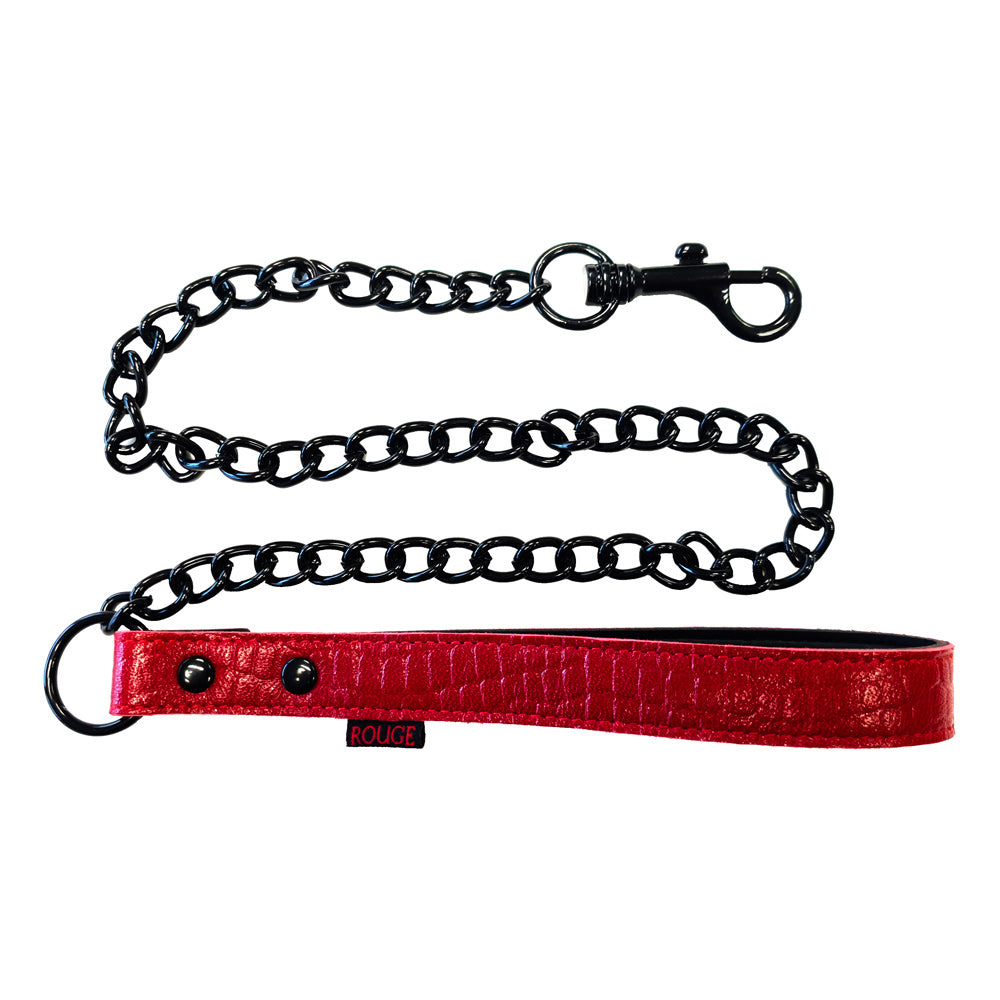 Rouge Garments Leather Croc Print Lead – product image for adult pleasure and intimacy