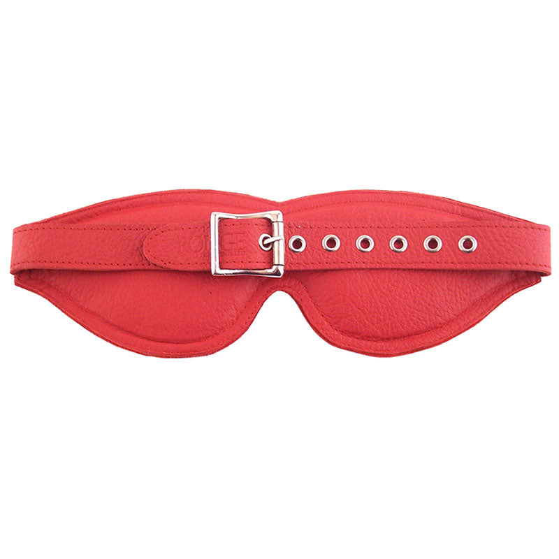 Rouge Garments Large Red Padded Blindfold – Explore Enhanced Intimacy | Discreet UK Shipping