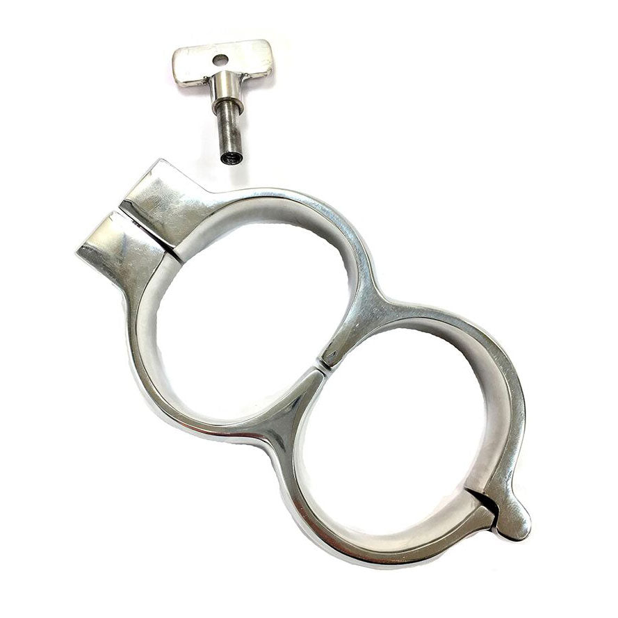Rouge Stainless Steel Lockable Wrist Cuffs – product image for adult pleasure and intimacy