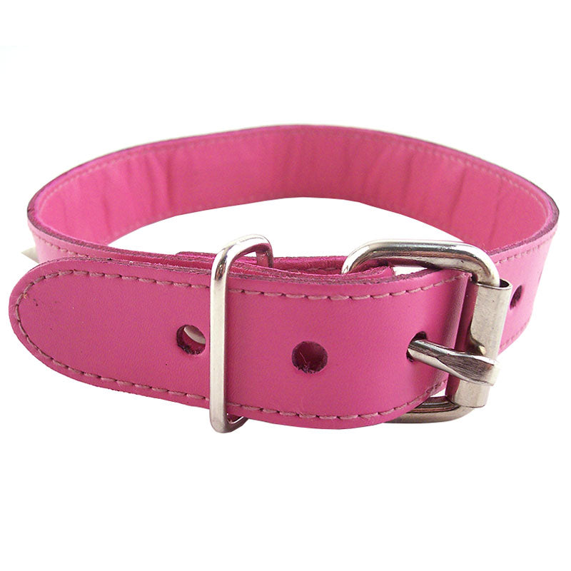 Rouge Garments Pink Studded ORing Studded Collar – Explore Enhanced Intimacy | Discreet UK Shipping