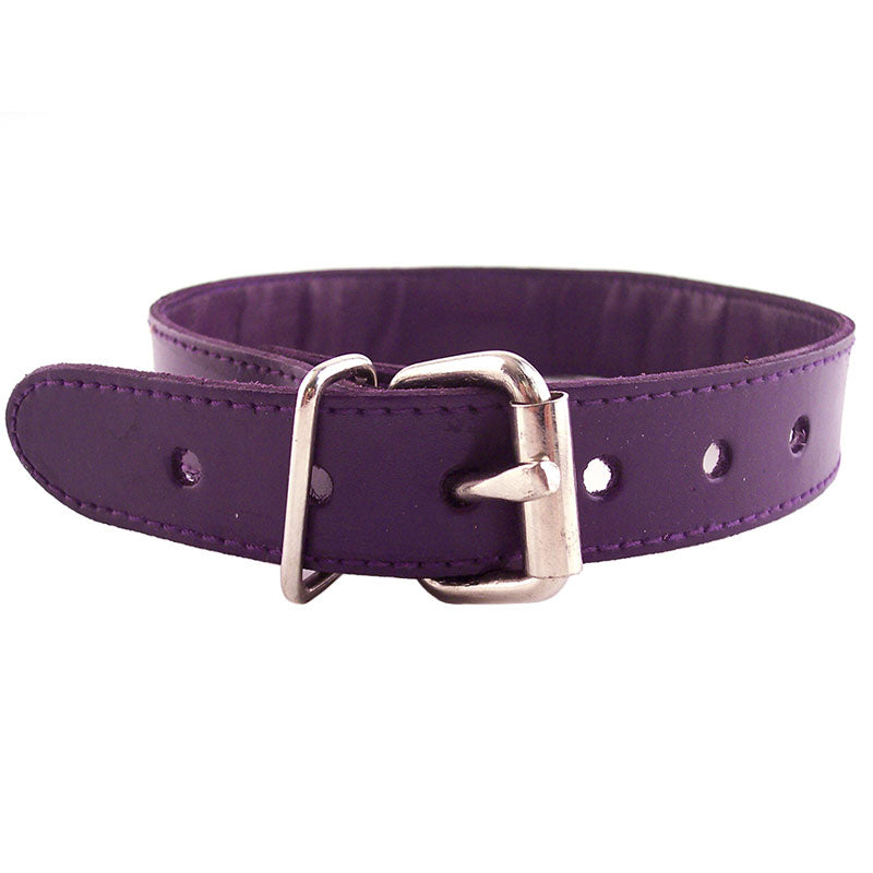 Rouge Garments Purple Studded ORing Studded Collar – Explore Enhanced Intimacy | Discreet UK Shipping