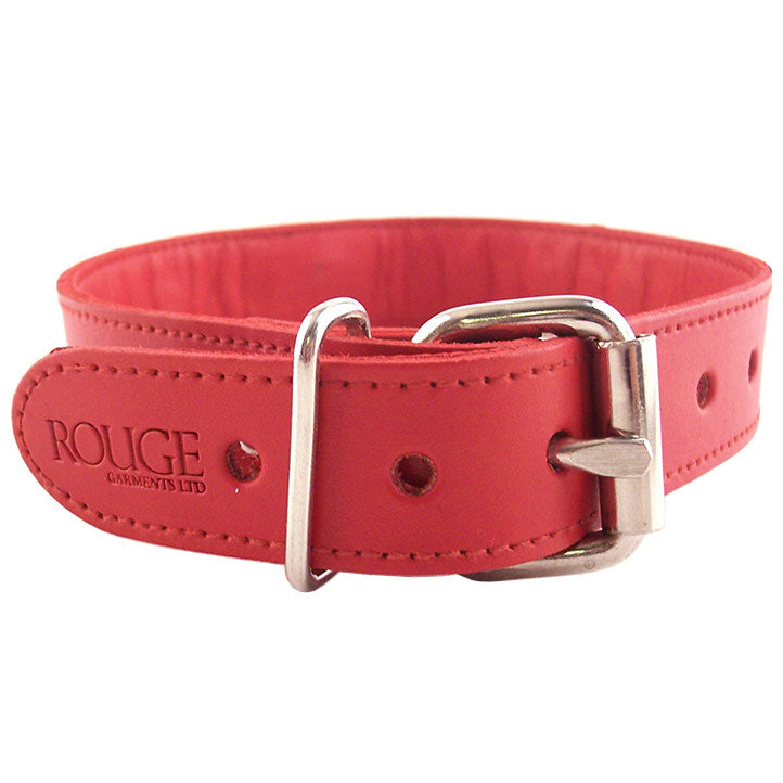 Rouge Garments Red Studded ORing Studded Collar – Explore Enhanced Intimacy | Discreet UK Shipping