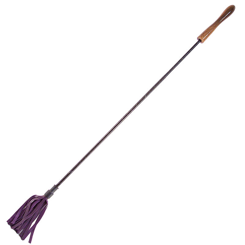 Rouge Garments Riding Crop With Wooden Handle Purple – product image for adult pleasure and intimacy