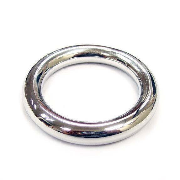 Rouge Stainless Steel Round Cock Ring 45mm – Explore Enhanced Intimacy | Discreet UK Shipping