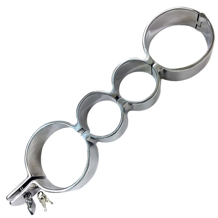 Rouge Stainless Steel Heavy Metal Wrist and Ankle Binder – product image for adult pleasure and intimacy