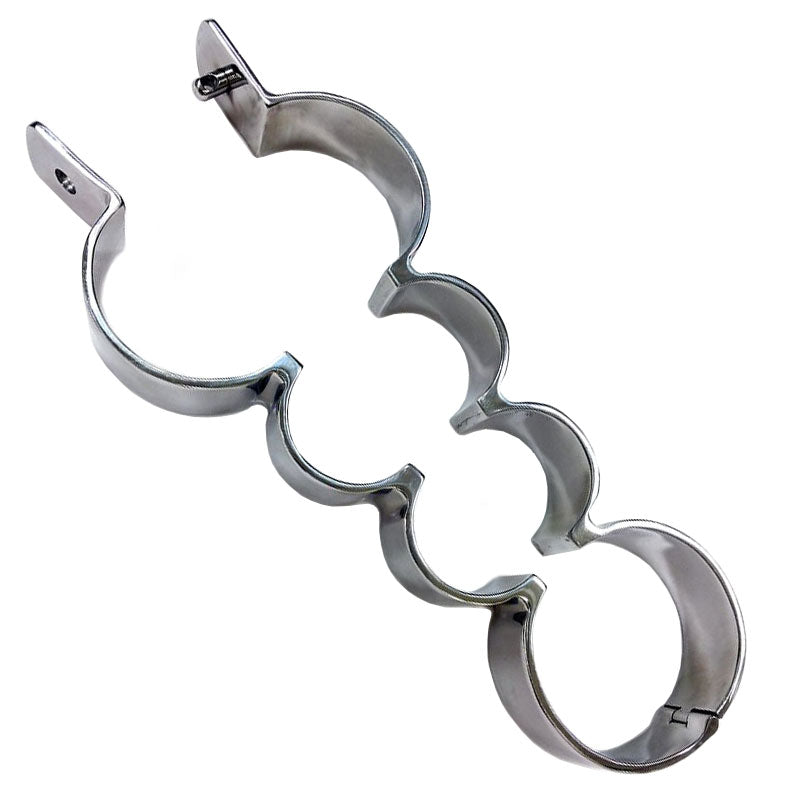 Rouge Stainless Steel Heavy Metal Wrist and Ankle Binder – Explore Enhanced Intimacy | Discreet UK Shipping