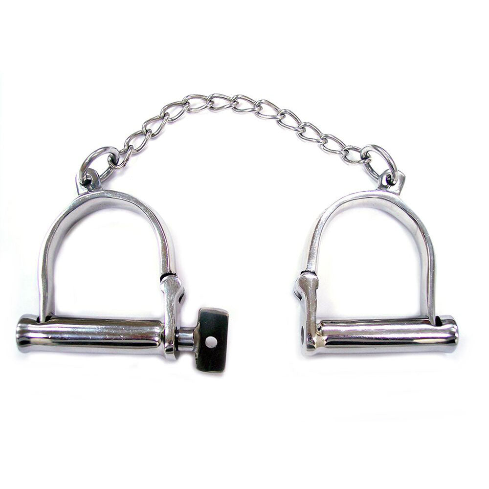 Rouge Stainless Steel Wrist Shackles – product image for adult pleasure and intimacy
