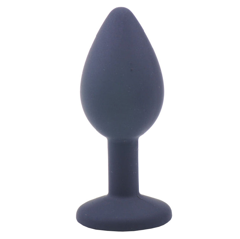 Small Black Jewelled Silicone Butt Plug – Explore Enhanced Intimacy | Discreet UK Shipping
