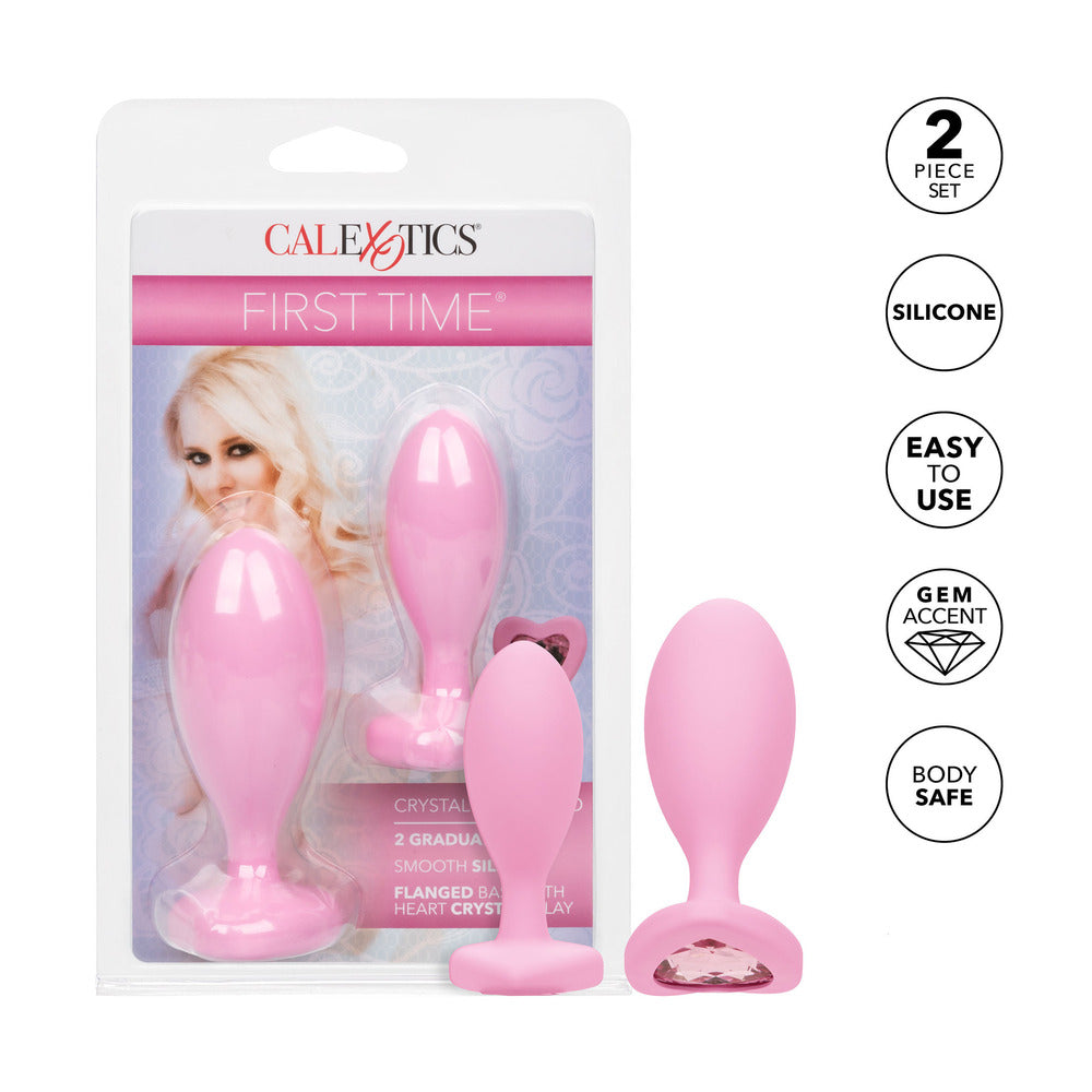 First Time Crystal Booty Duo Butt Plugs – Explore Enhanced Intimacy | Discreet UK Shipping