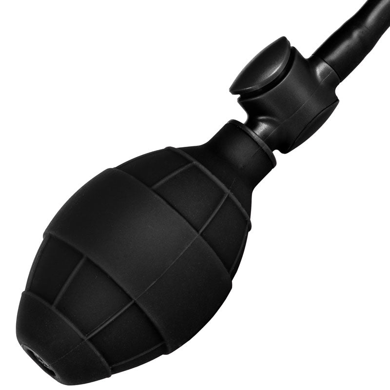 Black Booty Call Pumper Silicone Inflatable Small Anal Plug – Explore Enhanced Intimacy | Discreet UK Shipping