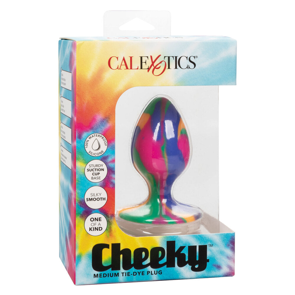Cheeky Medium Tie Dye Butt Plug – Explore Enhanced Intimacy | Discreet UK Shipping