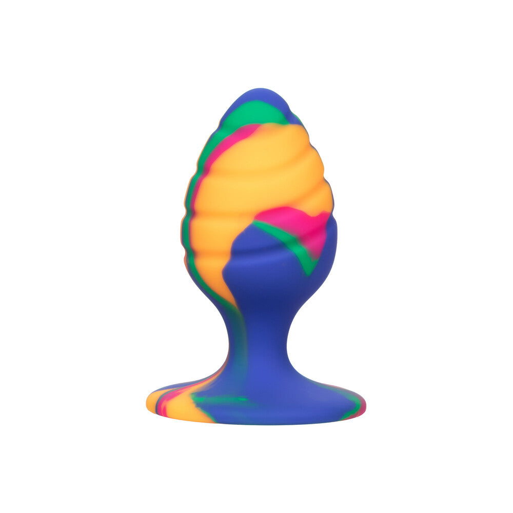 Cheeky Medium Swirl Tie Dye Butt Plug – product image for adult pleasure and intimacy