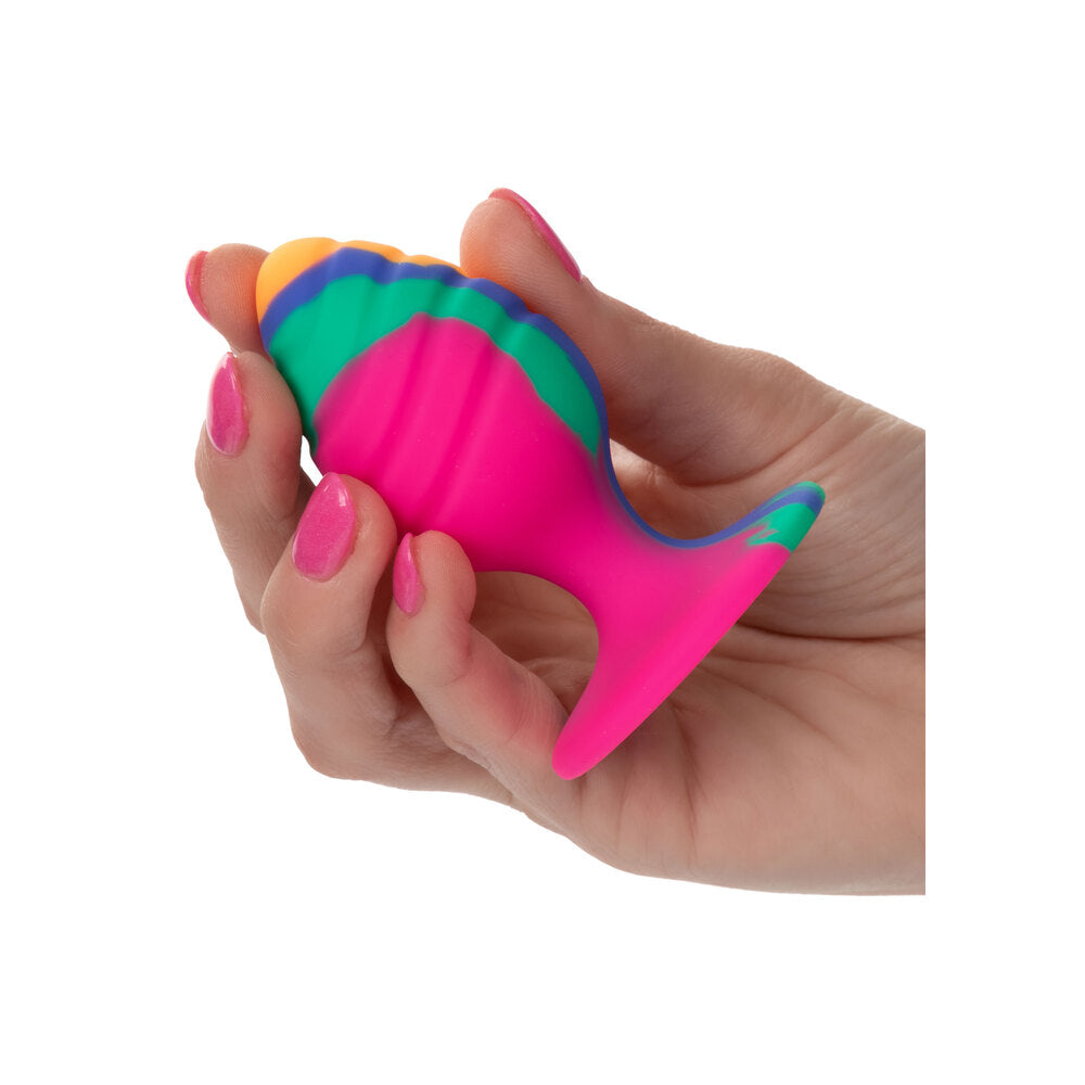 Cheeky Medium Swirl Tie Dye Butt Plug – Explore Enhanced Intimacy | Discreet UK Shipping