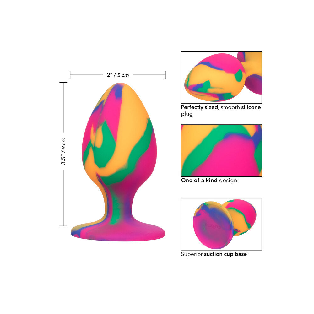 Cheeky Large Tie Dye Butt Plug – Explore Enhanced Intimacy | Discreet UK Shipping