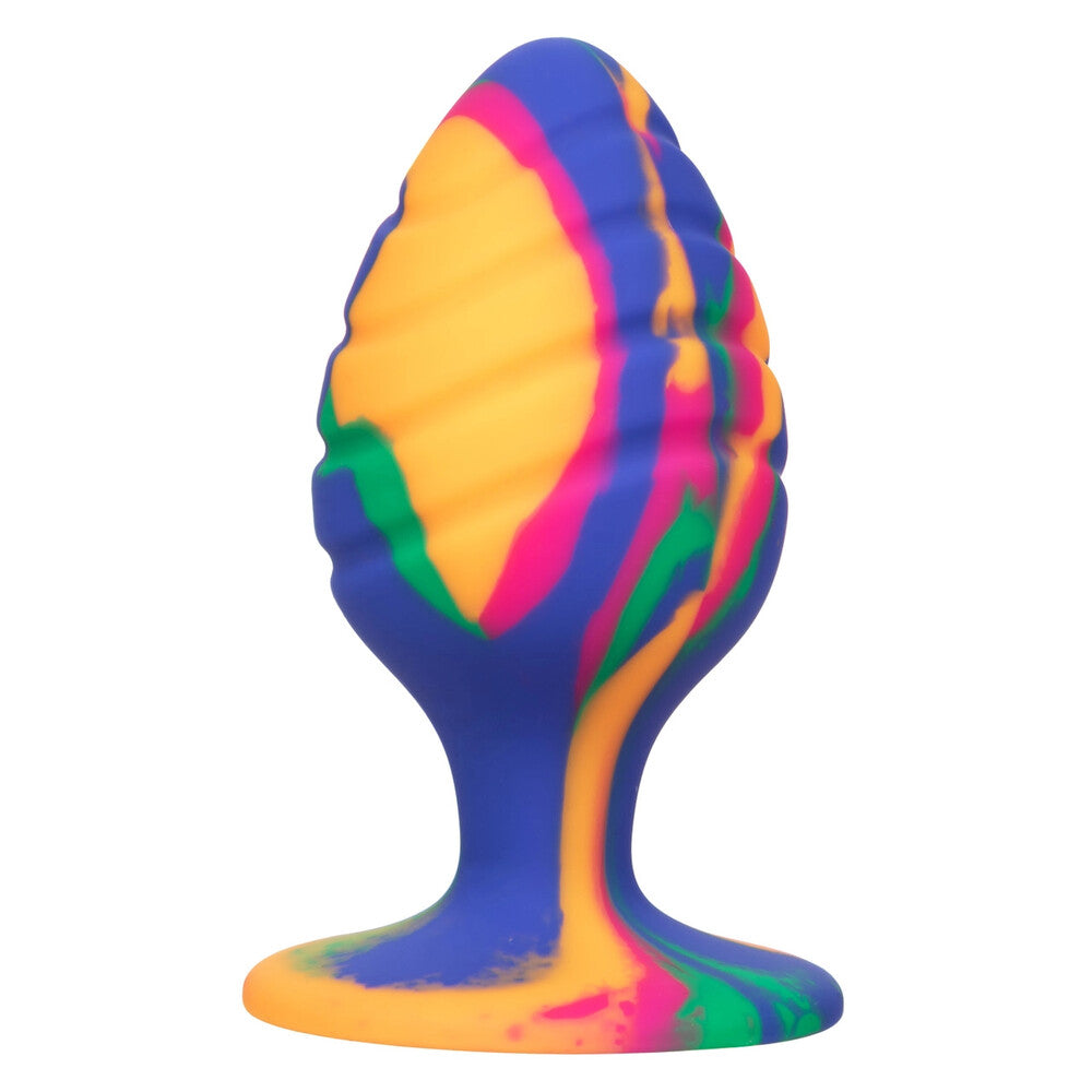 Cheeky Large Swirl Tie Dye Butt Plug – product image for adult pleasure and intimacy